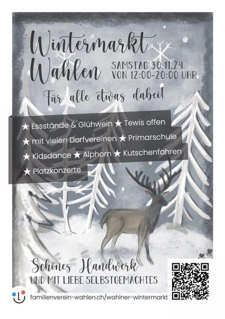 Frontseite des Wintermarkt-Hefts